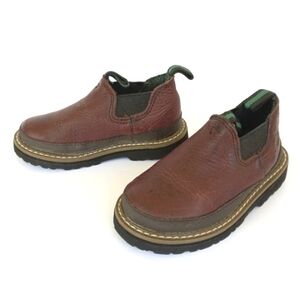 Georgia Boot Romeo Brown Kids Leather Slip-On Shoes